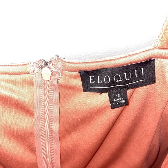 EUC Eloquii Bustier Velvet Dress In Light Pink Dusty Rose Size 16 - Picture 3 of 9